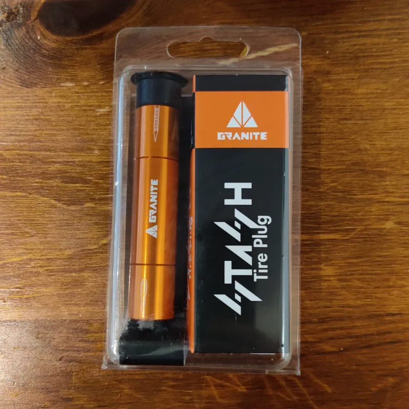 Granite STASH Tyre Plug Kit Hidden Handlebar Orange